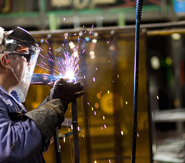 Welder working